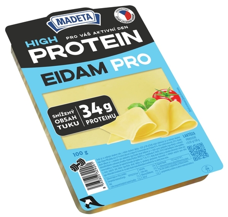 click to enlarge CHEESE EDAM HIGH PROTEIN SLICES 100 g