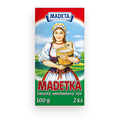 PROCESSED CHEESE MADETKA 45% 100G 2PCS