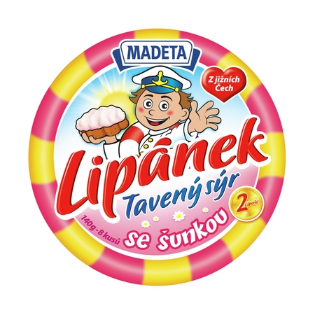 click to enlarge PROCESSED CHEESE LIPÁNEK HAM 60% 140G 8PCS