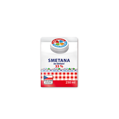 Jihočeská smetana ke_šlehání 33% 250_ml
