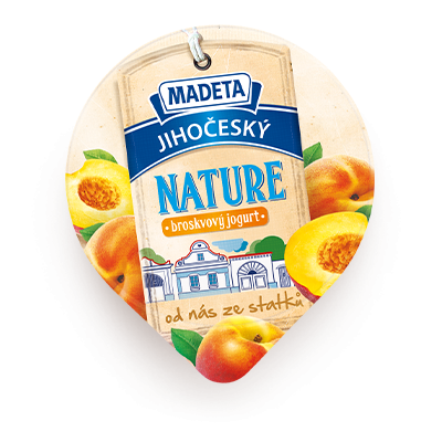 Kliknutím zvětšíte Jihočeský Nature broskvový jogurt 2,6% 150_g