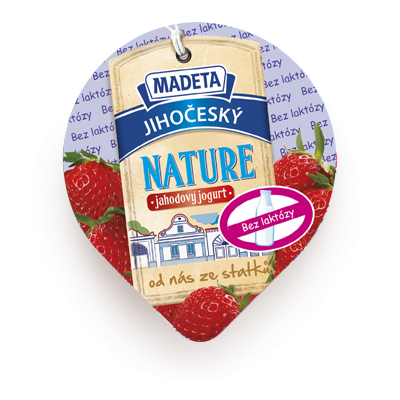 Jihočeský Nature jahodový jogurt bez_laktózy 2,6% 150_g