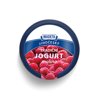 Jihočeský jogurt malina min._2,5% 200_g